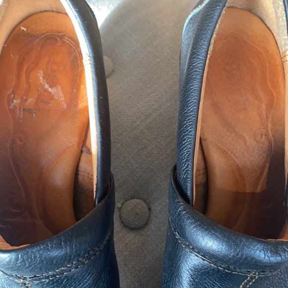 Born Black Pebbled Leather Clog Comfort Shoes 9M - Picture 7 of 10